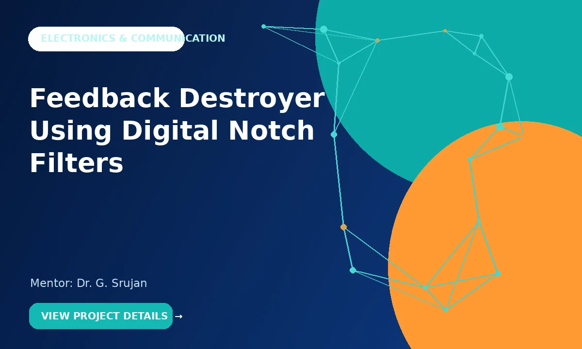 Feedback Destroyer Using Digital Notch Filters