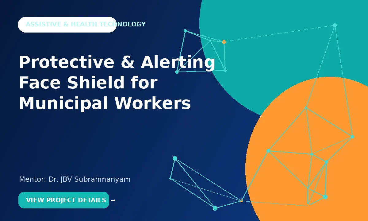 Protective & Alerting Face Shield for Municipal Workers